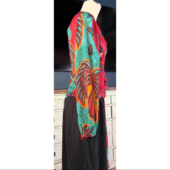 Anthropologie Conditions Apply Sleek Wrap Blouse Top SP - Picture 3 of 16